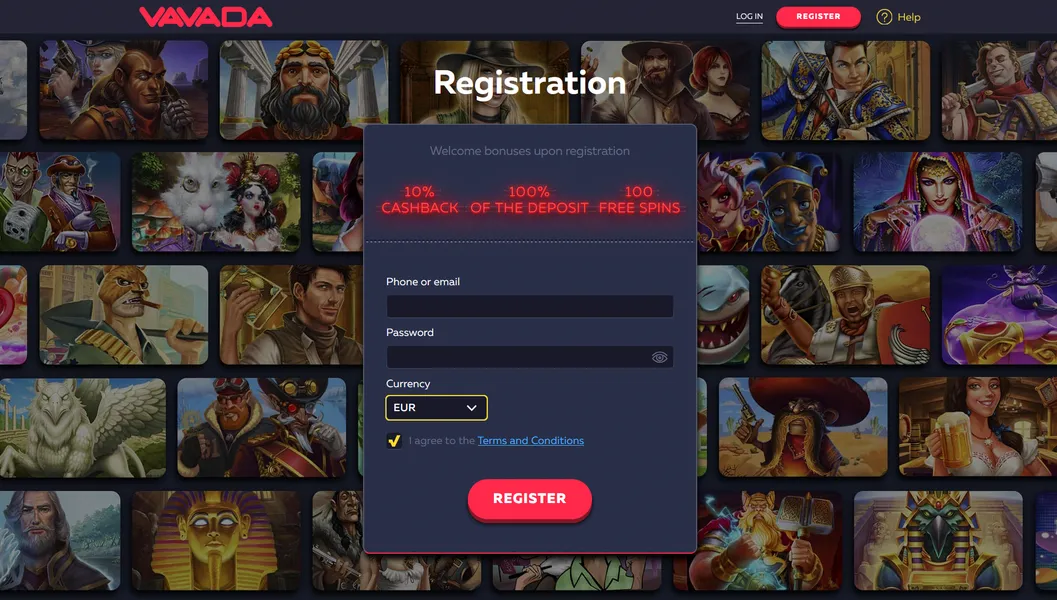 Vavada Casino reģistrācija un lietotāja konta izveide